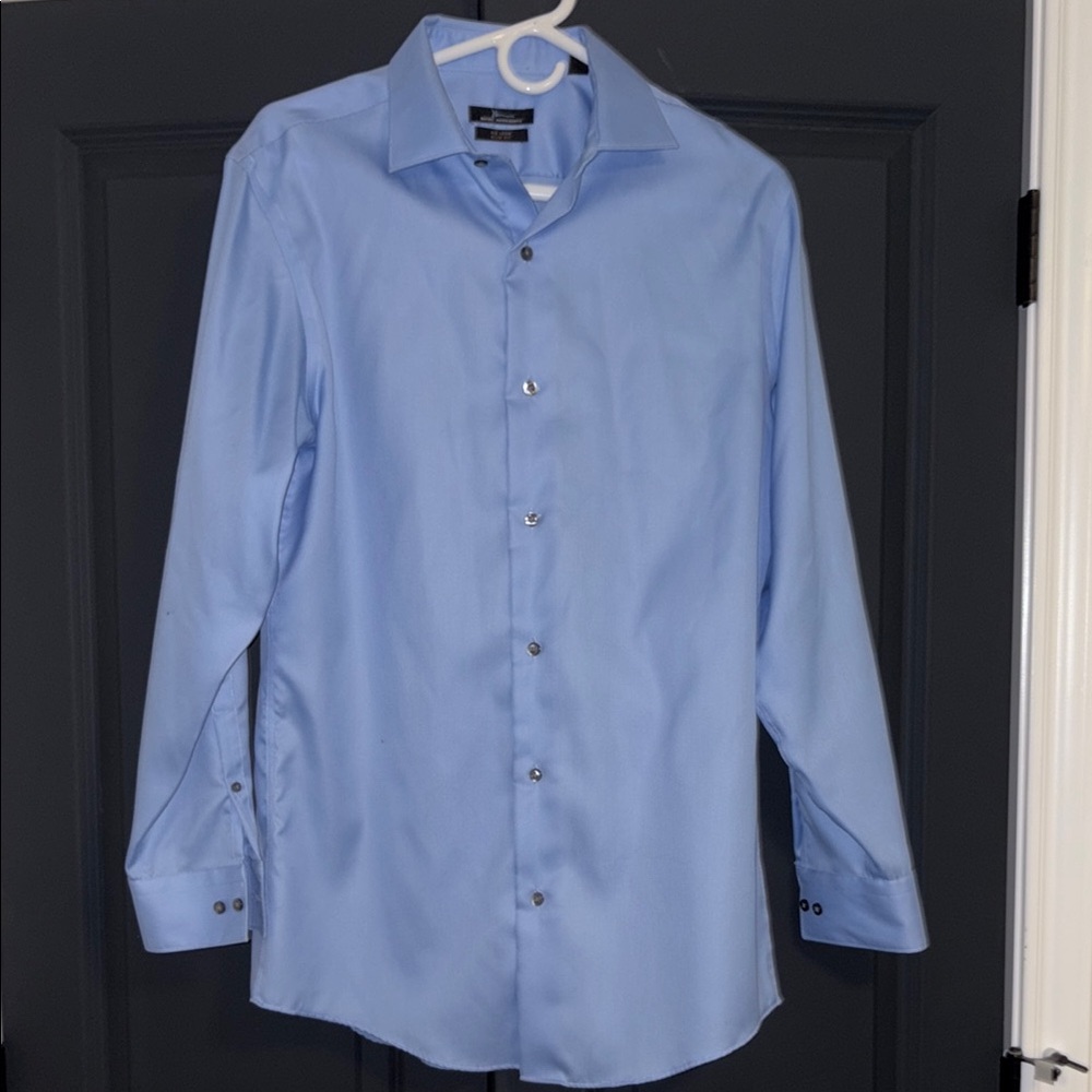Marc-Anthony Slim fit Blue Dress Shirt